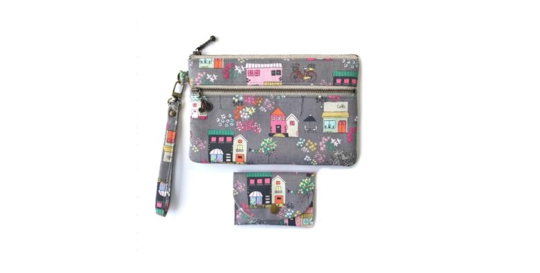 Double Zipper Wristlet + Card Holder